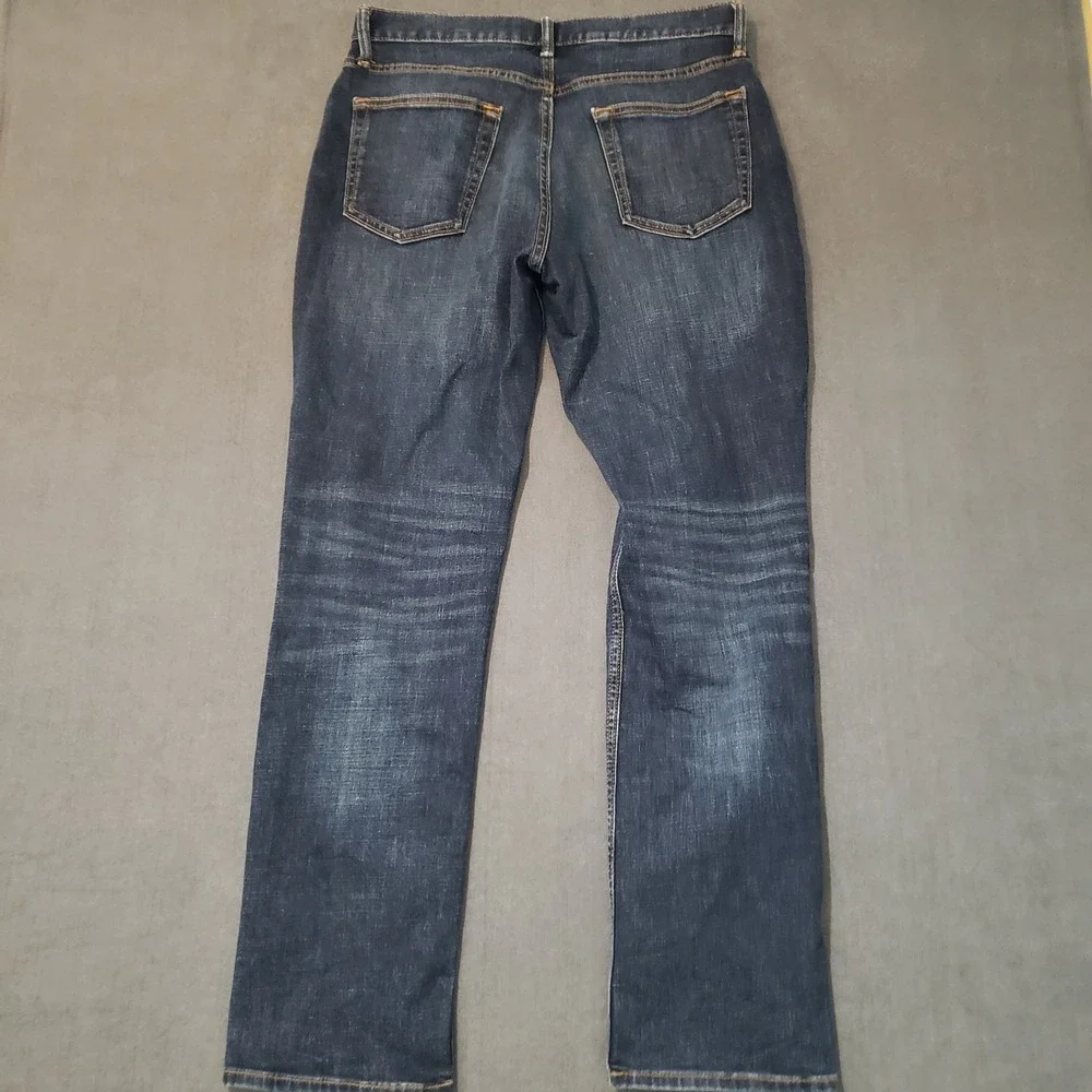 Old Navy‎ Straight Jeans Mens 32x32 Dark Wash Built-In Tough Denim